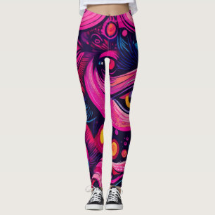 Leggings Negrita, Urbana, Chic Abstracto Grafiti 