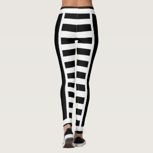 Leggings Negrita y blanco rayado