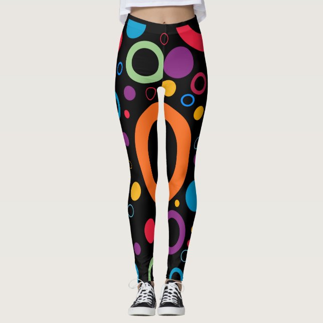 Leggings Negrita y colorida (Anverso)