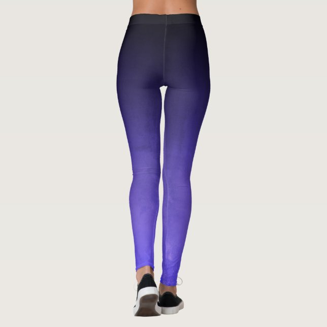 Leggings Negro Azul oscuro (Reverso)
