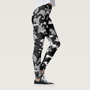 Leggings negro de camuflaje