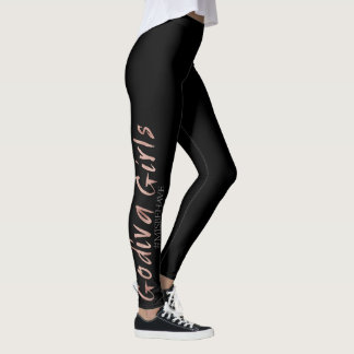 Leggings Negro de las polainas del chica de Godiva