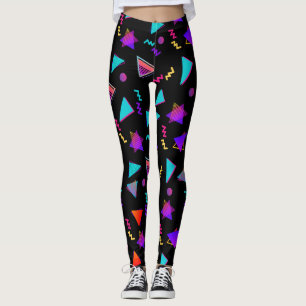 Leggings Negro de moda de los años 80