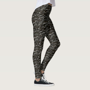 Leggings Negro del patrón Guay Wave Halloween