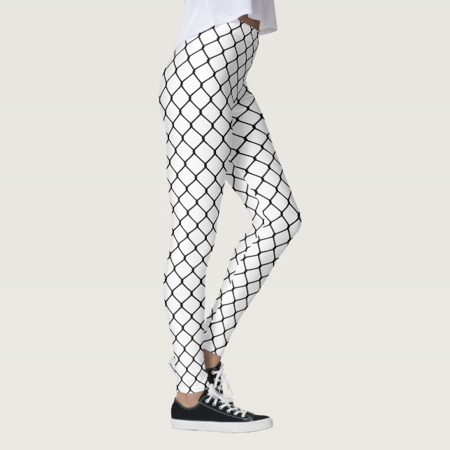 Leggings Negro en las redes blancas (Derecha)
