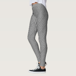 Leggings Negro Gris blanco diamante controlado