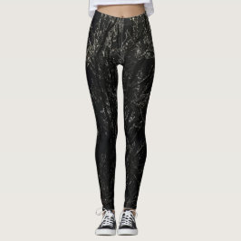 Leggings Negro gris moderno Gótico natural de hielo oscuro