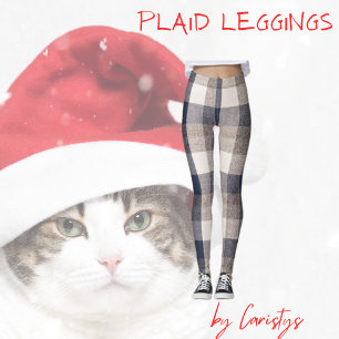 Leggings Negro, marrón, marfil