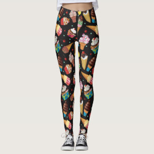 Leggings Negro modelado caprichoso de las polainas del