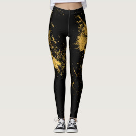 Leggings Negro salpicado oro