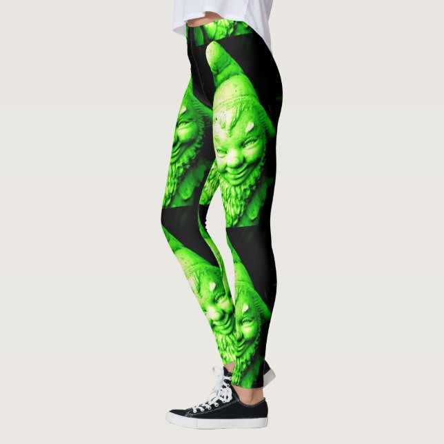 Leggings negro verde del leprechaun (Izquierda)