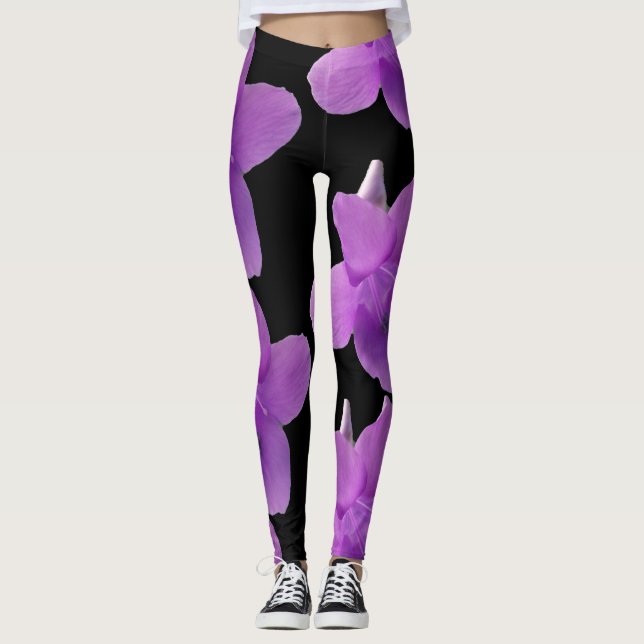 Leggings Negro violeta morado de Filipinas (Anverso)