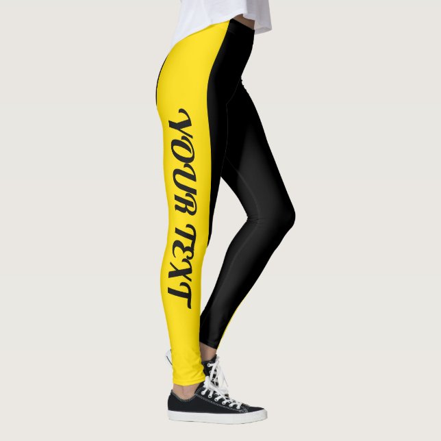 Leggings Negro y amarillo (Derecha)