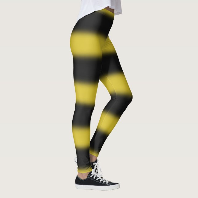 Leggings Negro y amarillo Abeja-Como las polainas del (Derecha)