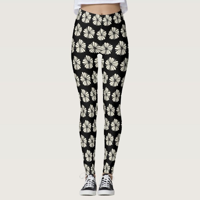 Leggings Negro y beige (Anverso)