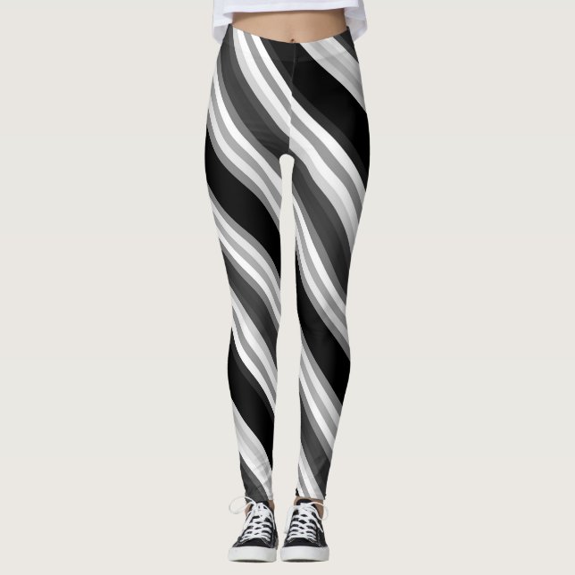 Leggings Negro y blanco (Anverso)