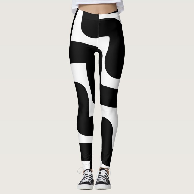 Leggings Negro y blanco (Anverso)