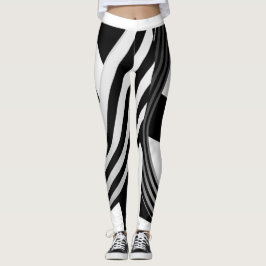 Leggings Negro Y Blanco