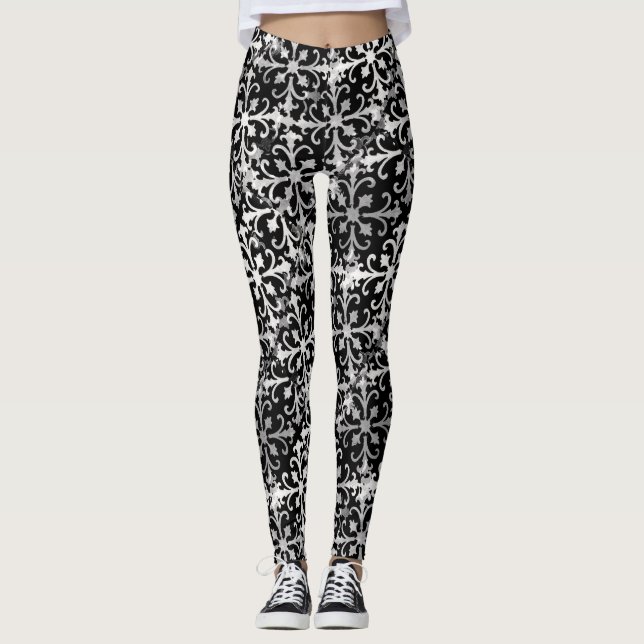 Leggings Negro y blanco (Anverso)