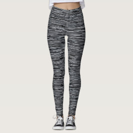 Leggings Negro y blanco horizontales