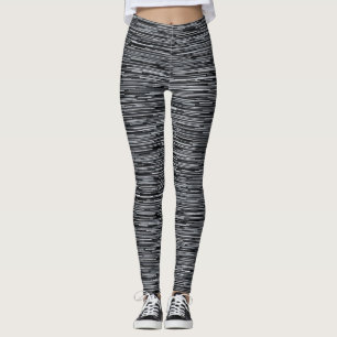 Leggings Negro y blanco horizontales