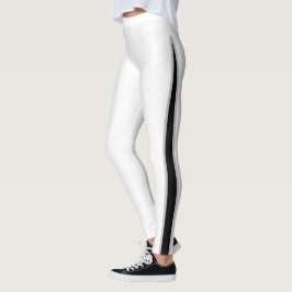 Leggings Negro Y Blanco Moderno