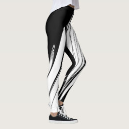 Leggings Negro y Blanco Moderno