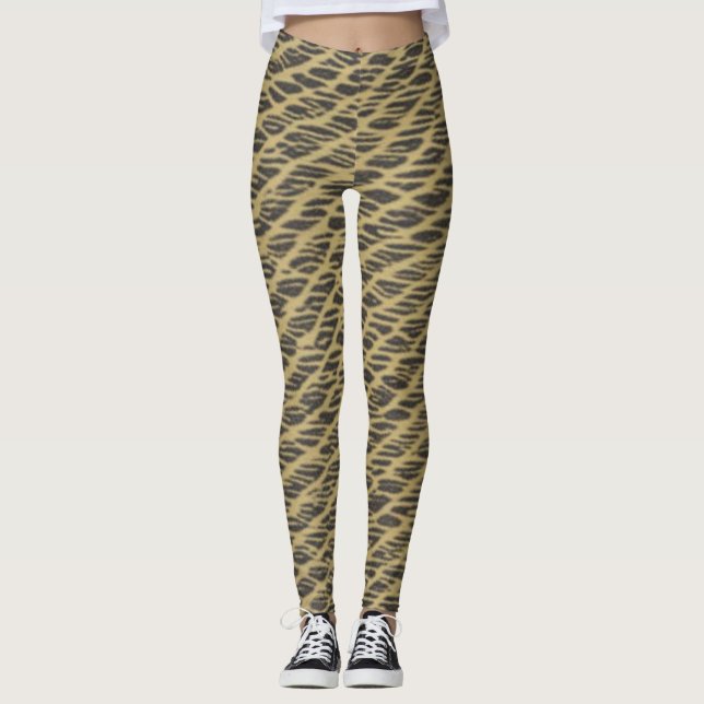 Leggings Negro y dorado (Anverso)