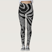 Negro y gris leopardo