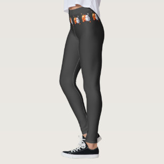 Leggings Negro y Naranja Feliz Halloween
