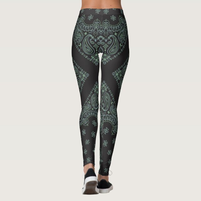 Leggings Negro y sabio Bandana Boho (Reverso)