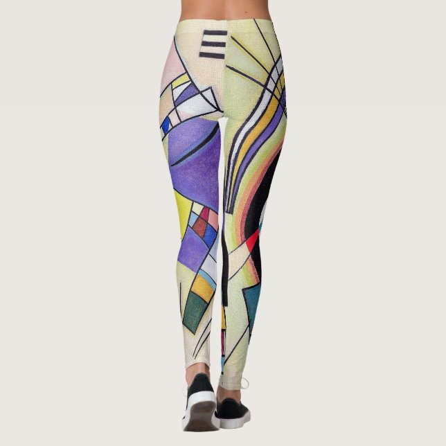 Leggings Negro y violeta - Kandinsky (Reverso)