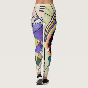 Leggings Negro y Violeta - Wassily Kandinsky Arte Moderno