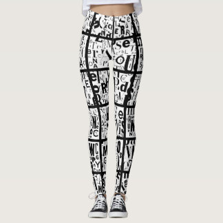 Leggings negros y blancos