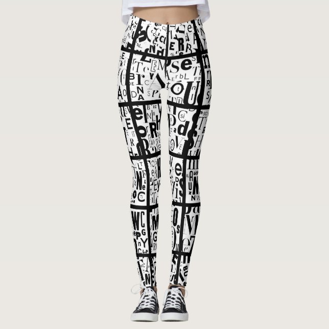 Leggings negros y blancos (Anverso)