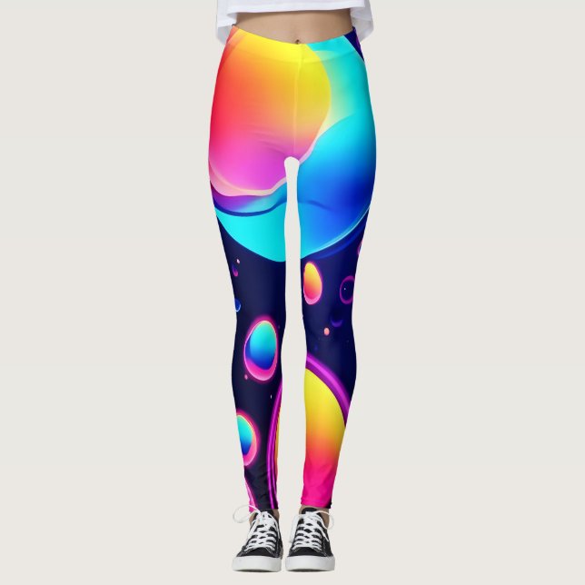 Leggings Neon Bubble Universe (Anverso)