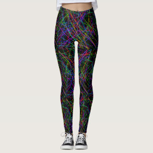 Leggings Neon Crosshatch: Cuadrícula infinita 2