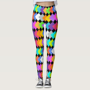 Leggings Neon Diamonds