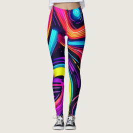 Leggings Neon Dreamscape Art