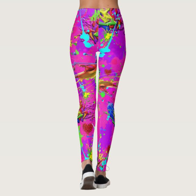 Leggings Neon Es Una Pintura Restringida De La Princesa CBD (Reverso)