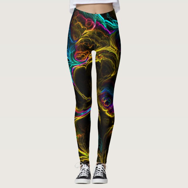 Leggings Neon Fractal 1 (Anverso)