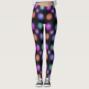 Leggings Neon Glow Aura – Holográfico Iridescente