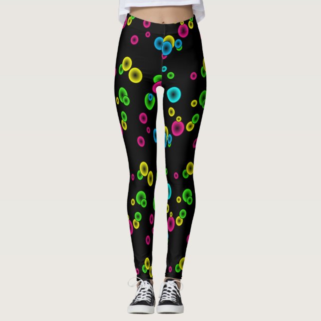 Leggings Neon Glow Spheres (Anverso)