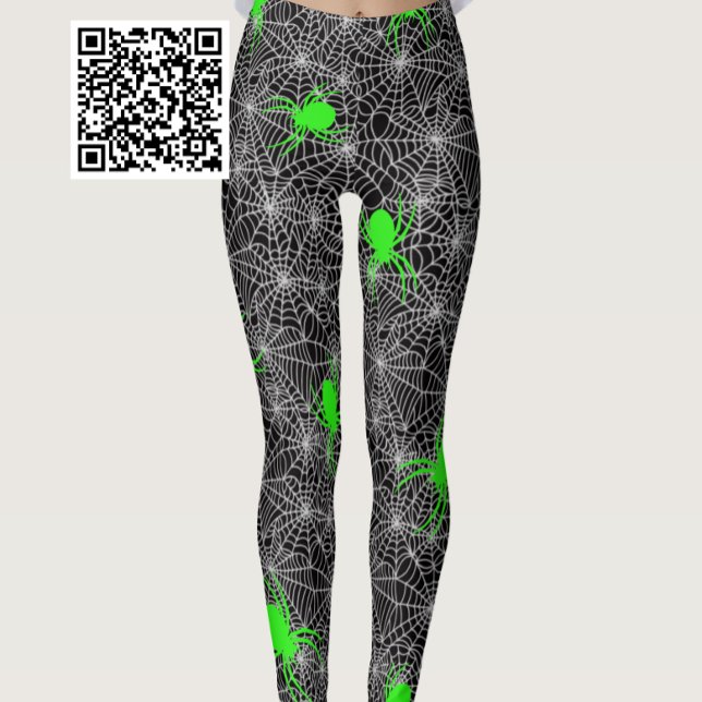 Leggings Neon Green Spider Y Web (Subido por el creador)
