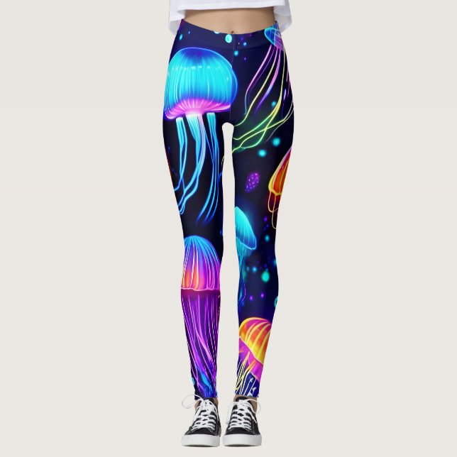 Leggings Neon Jellyfish Dreams (Anverso)