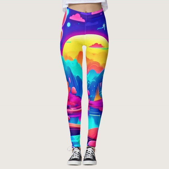 Leggings Neon Jungle Dream Art (Anverso)