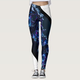 Leggings Neon Nexus: Estructura Tecnoorgánica entretejida