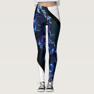 Leggings Neon Nexus: Estructura Tecnoorgánica entretejida