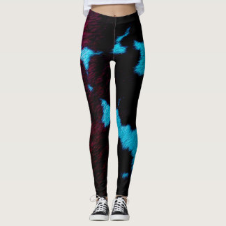Leggings Neon Noir Cow