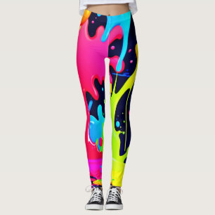 Leggings Neon Paint Splash Dris Chaos